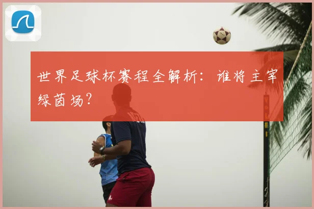 世界足球杯赛程全解析:谁将主宰绿茵场?